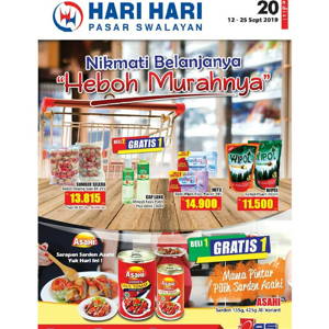 HARI HARI Pasar Swalayan: Katalog Promo “Heboh Murahnya” 12 – 25 September 2019 sampai 09/25/2019