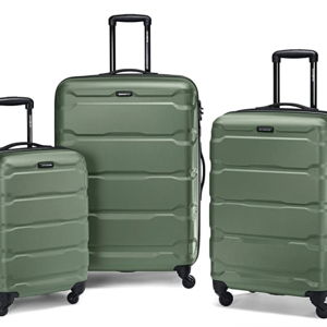 Samsonite Omni PC Hardside Expandable Luggage with Spinner Wheels, 3-Piece Set (20/24/28), Army Green