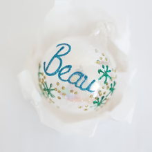Glass Frosted Rainbow bauble 100mm - Image 2