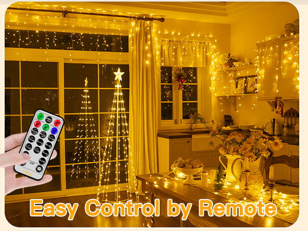 Features of Ollny's 720 leds cool white icicle lights