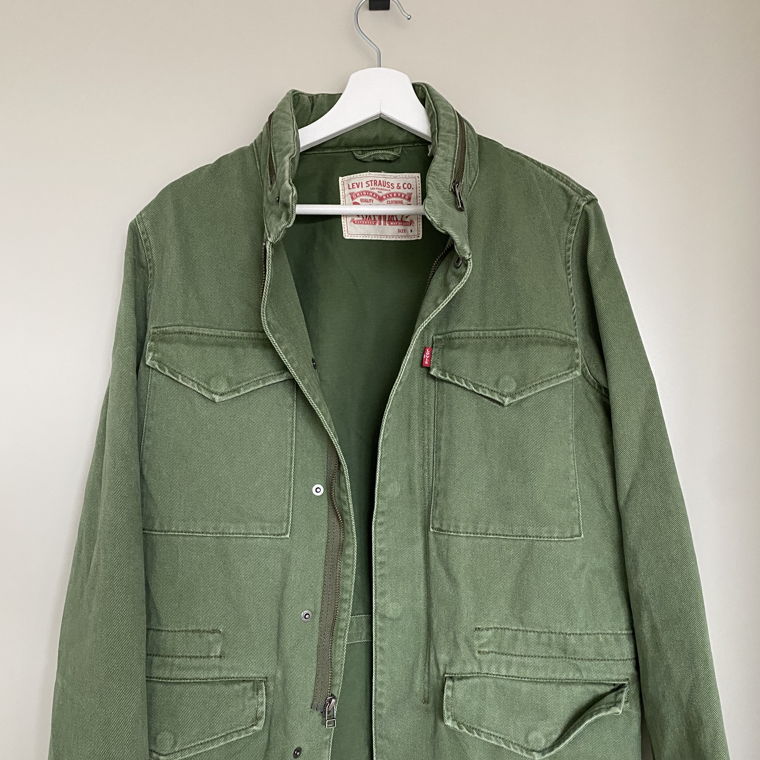 Levi strauss & co - olive green jeans jacket