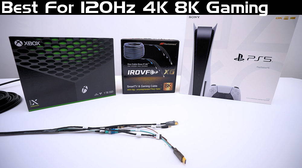 Kramer fiber hdmi ps5 xbox 8k gaming connection example