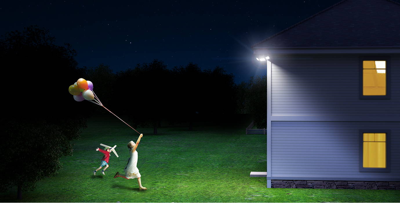 Outside Motion Activated LED Flood Lights for Garden