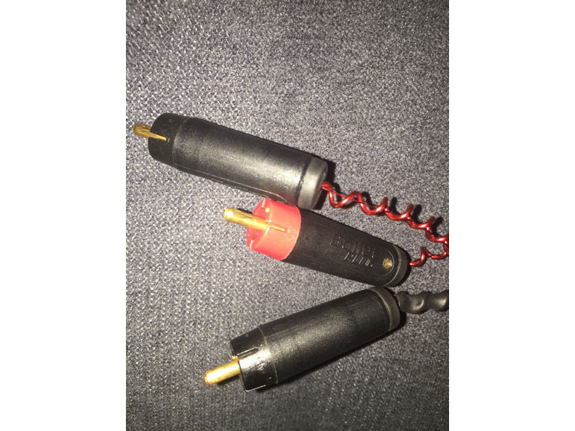 Anti-Cables Level 2 interconnects set of 3 !! 1/2 meter Upgraded bullet connectors - original