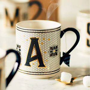 Letter "C" Bistro Tile Margot Monogram Mug