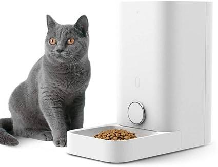 An automatic cat feeder