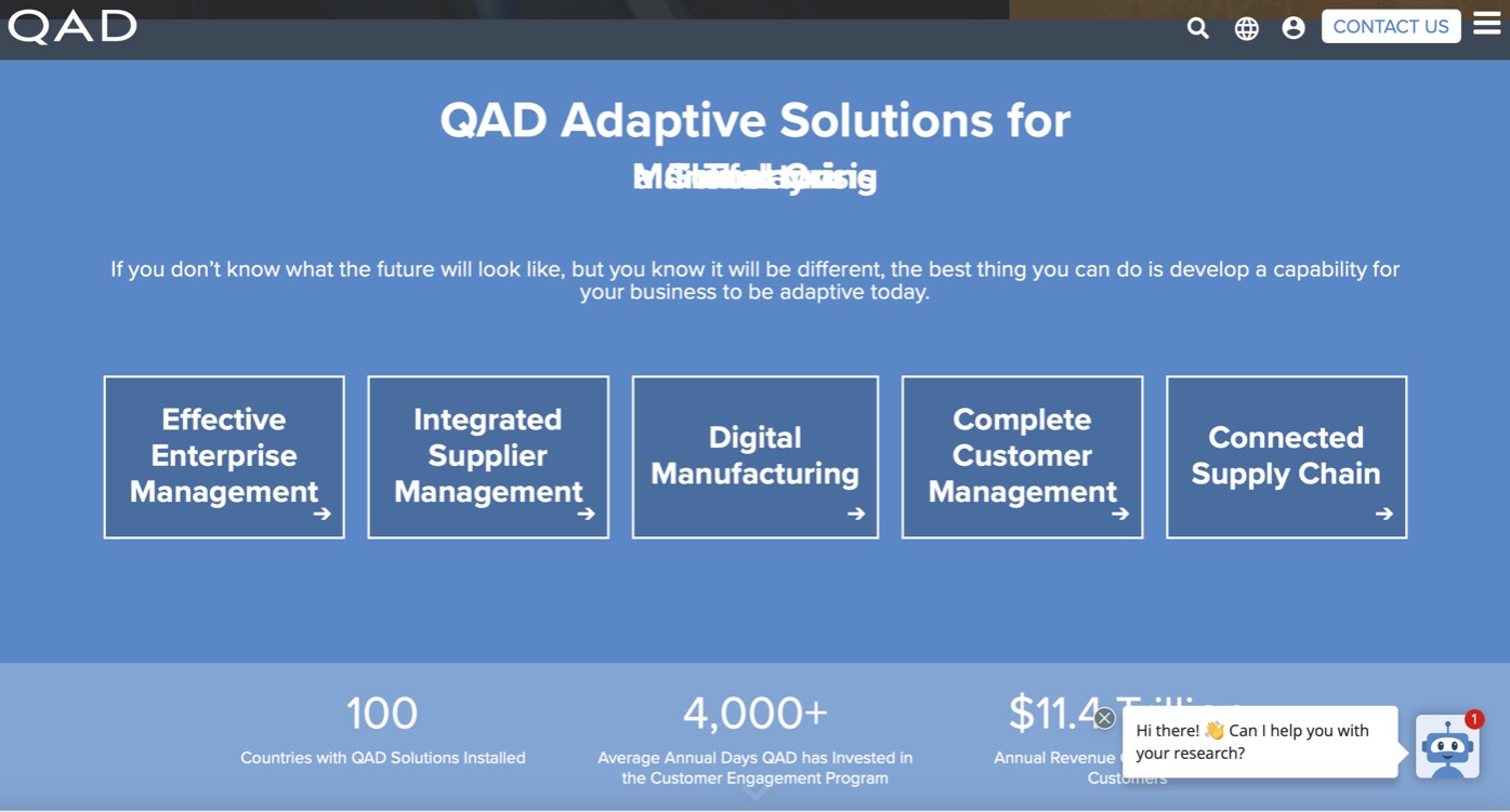 QAD, Inc. product / service