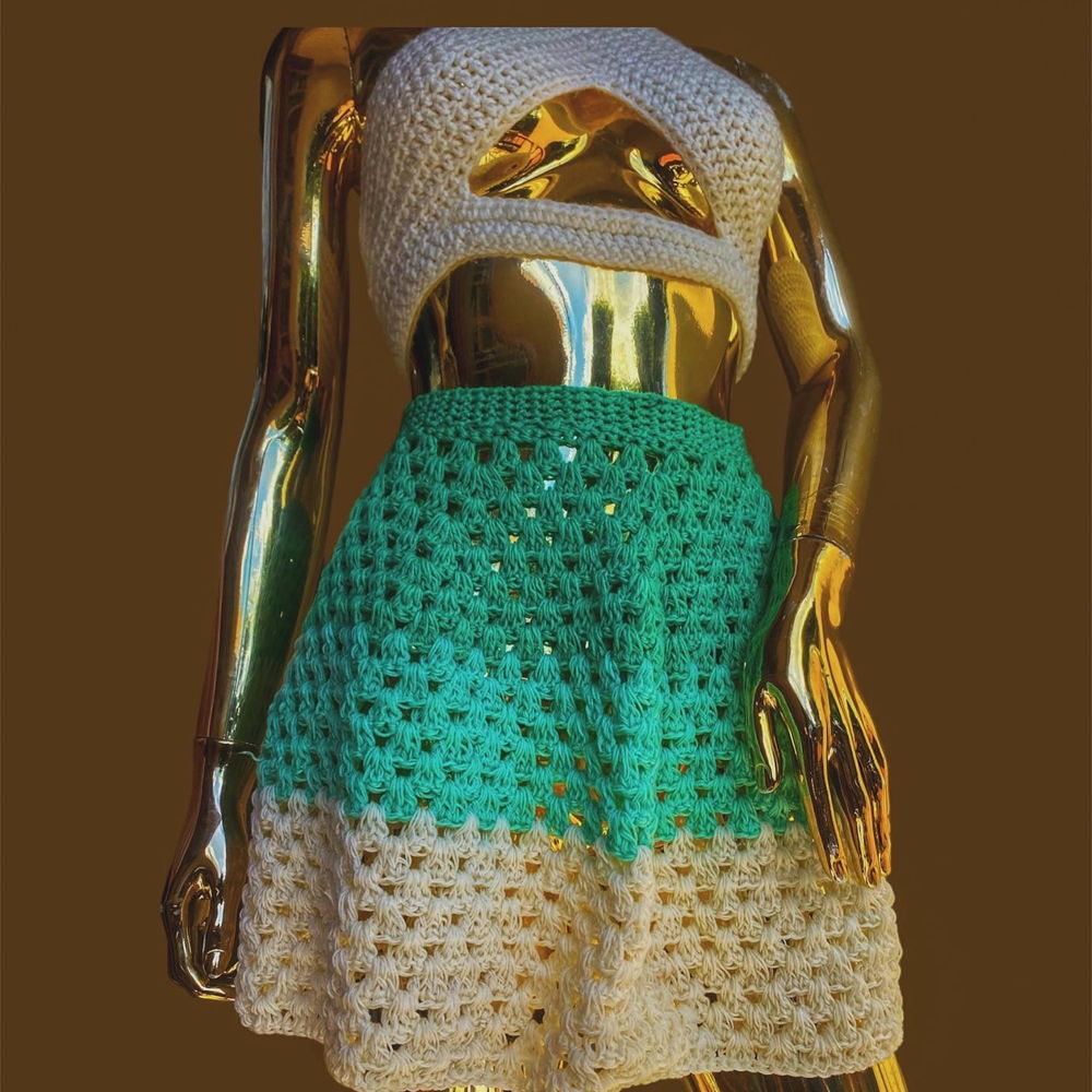 Granny Stripe skaterrok