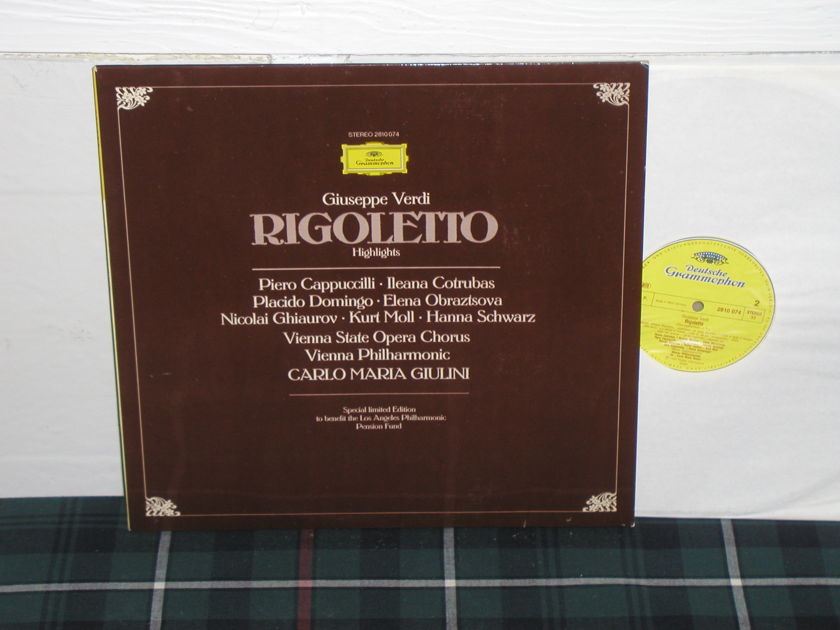 Giulini/VPO - Verdi Rigoletto DG German import  press