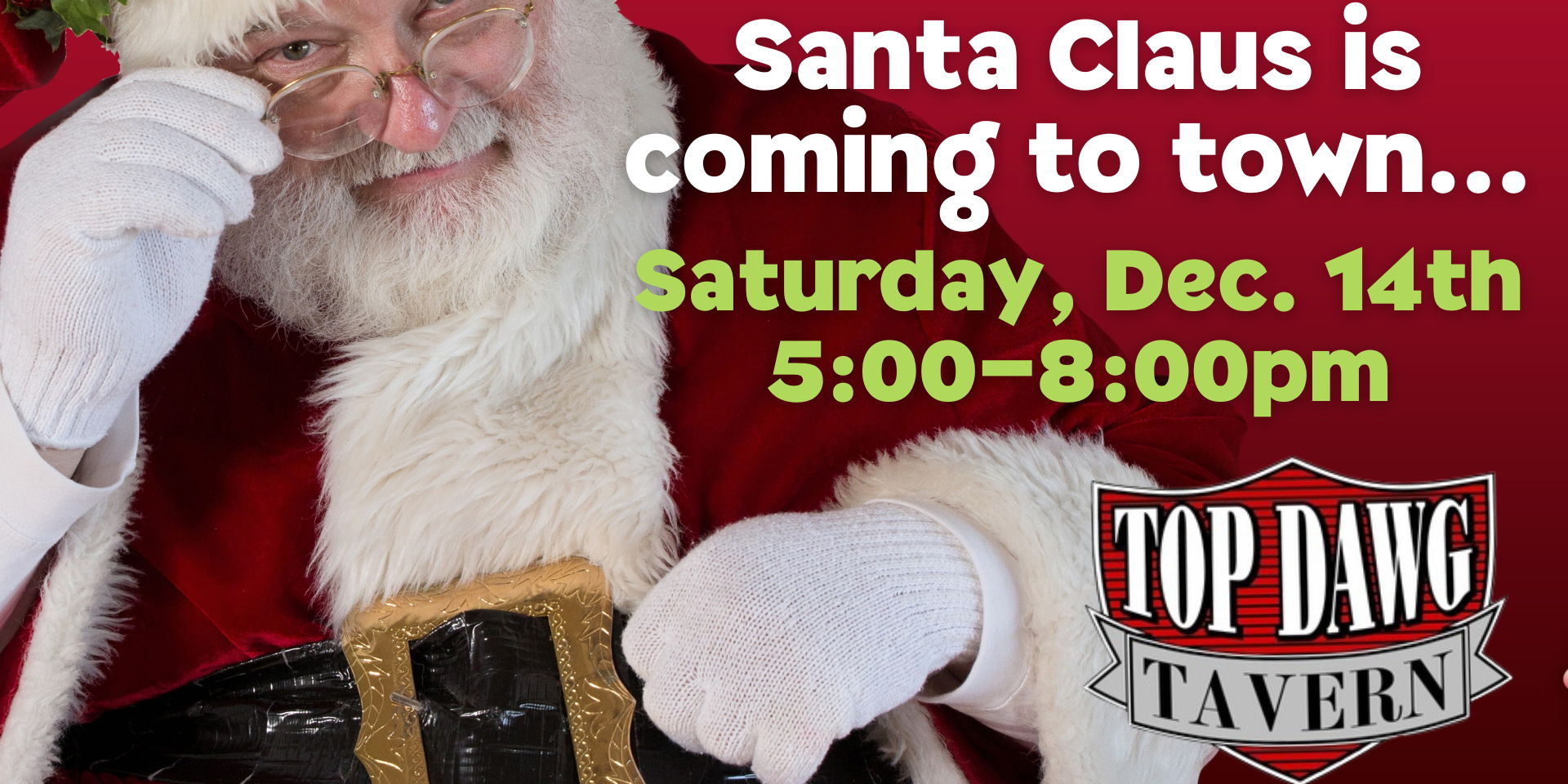 Santa Claus at Top Dawg Tavern! promotional image