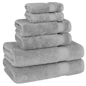 Cotton Paradise 6 Piece Towel Set 100% Cotton Soft Absorbent Turkish Towels for Bathroom