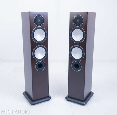 Monitor Audio Silver 6 Floorstanding Speakers Walnut Pa...