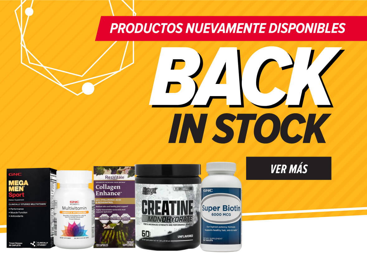 Productos de nuevo en stock