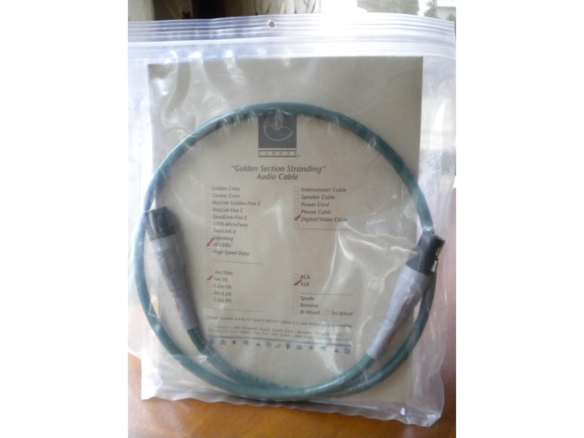 Cardas AES/EBU Cable , New Old Stock!
