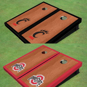 House Divided Cornhole Boards w/ matching bags - Ohio State & University of Cincinnati - Etsy