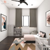 five-by-rizny-sdn-bhd-minimalistic-scandinavian-malaysia-selangor-bedroom-kids-3d-drawing-3d-drawing