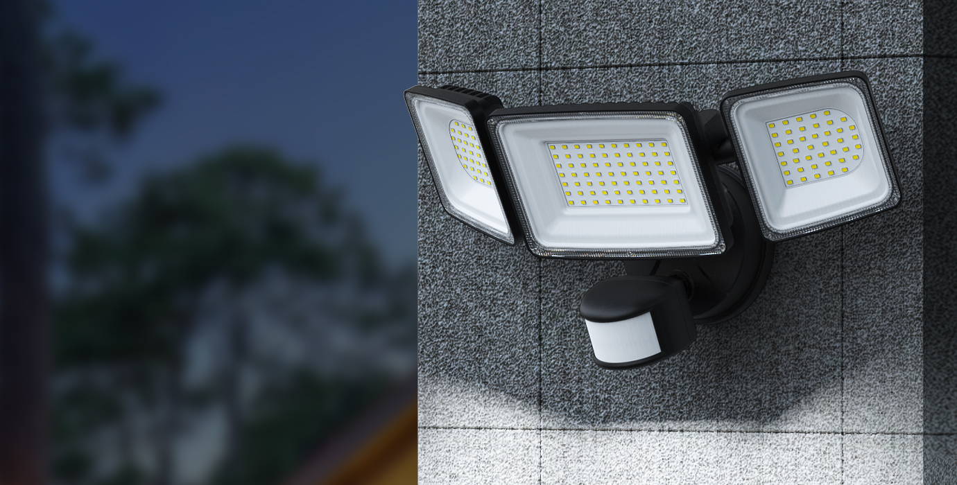 Outside Motion Activated LED Flood Lights Brightness