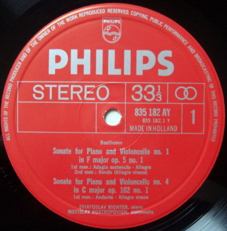 Philips / ROSTROPOVICH-RICHETER, - Beethoven Complete C...