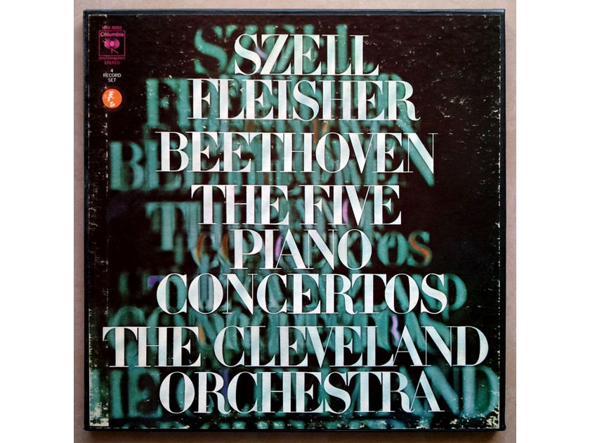 COLUMBIA | LEON FLEISHER /SZELL/BEETHOVEN - The Five Piano Concertos / 4-LP / EX