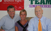 Stacey Boman, executive director of the Leukemia & Lymphoma Society and John Kellenyi, the current president of the board of LLS.