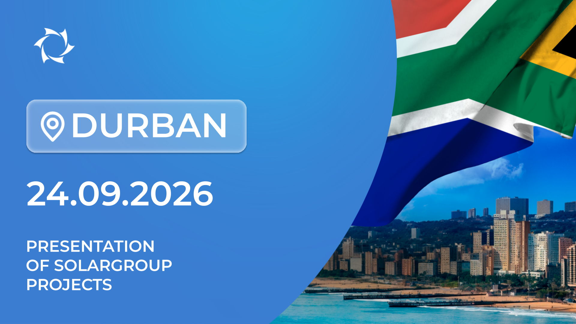 Presentation of the innovative projects of SOLARGROUP in South Africa (Durban)