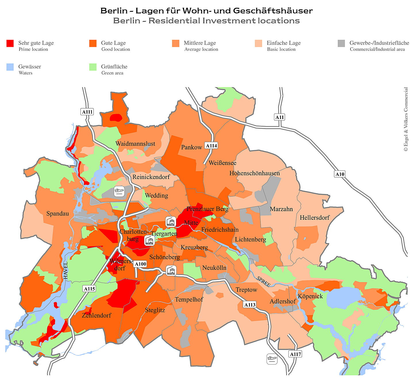 Berlin
- Berlin - Lagen für Wohn- und Geschäftshäuser – Marktreport Wohn- & Geschäftshäuser 2019/2020 – Engel & Völkers Commercial Berlin