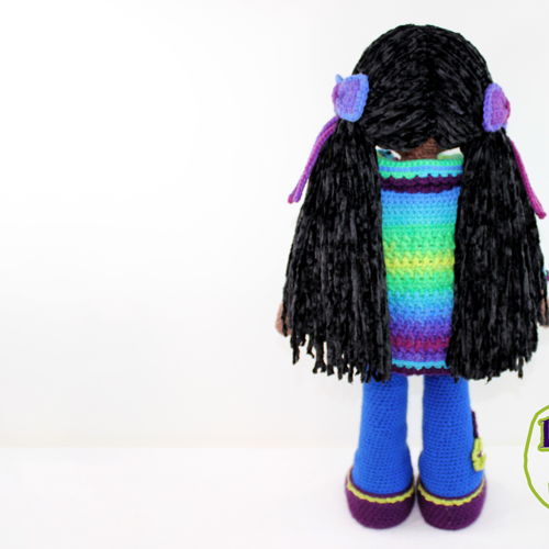 Lily Large Crochet Doll Pattern, 21"/53cm Tall, Amigurumi