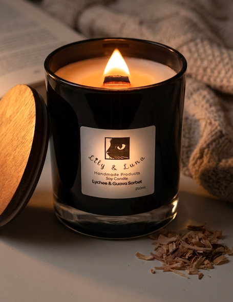Soy Candle - Lychee & Guava Sorbet (250g)