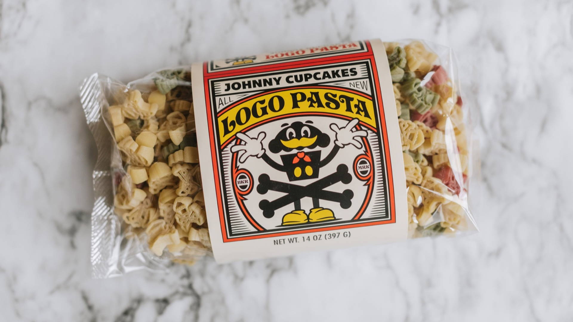 Featured image for Johnny Cupcakes Creates Pasta Shaped Like The Delicious Logo