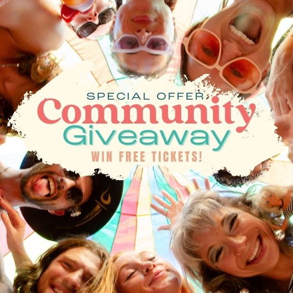 Community Giveaway Image of People happy looking at a camera