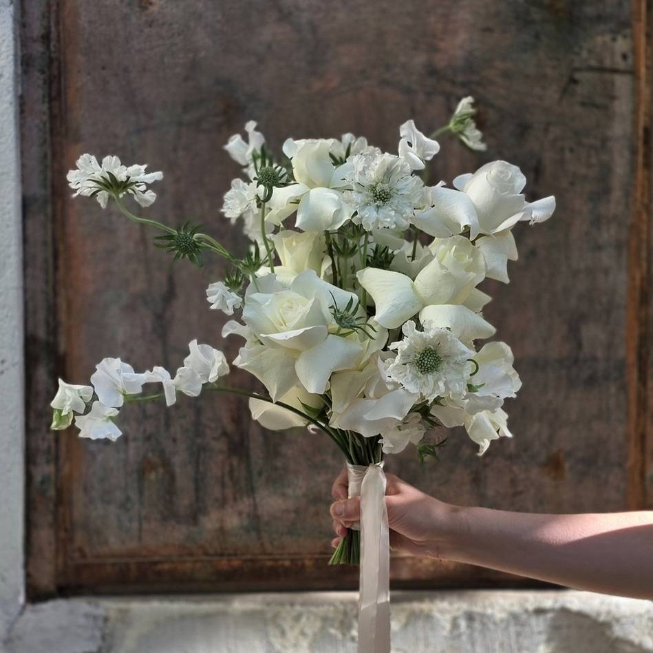 Couronne de tête en fleurs séchées