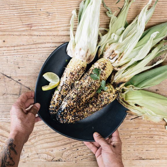 Corn from Gracias Madre: meatless Mexican fare