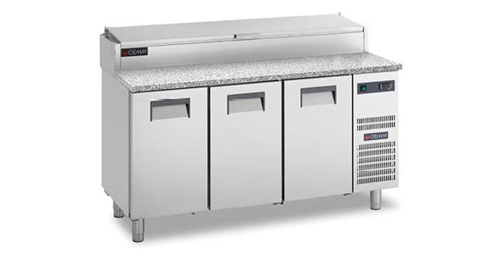 GEMM SFF/716G GN 1/1 Kallskänkskylbänk (bänkskiva i granit)