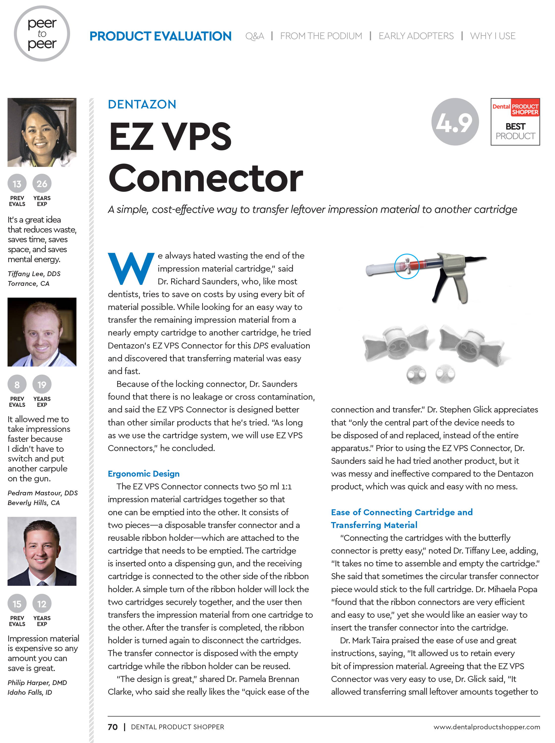 EZ-VPS Connector Product evaluation page 1