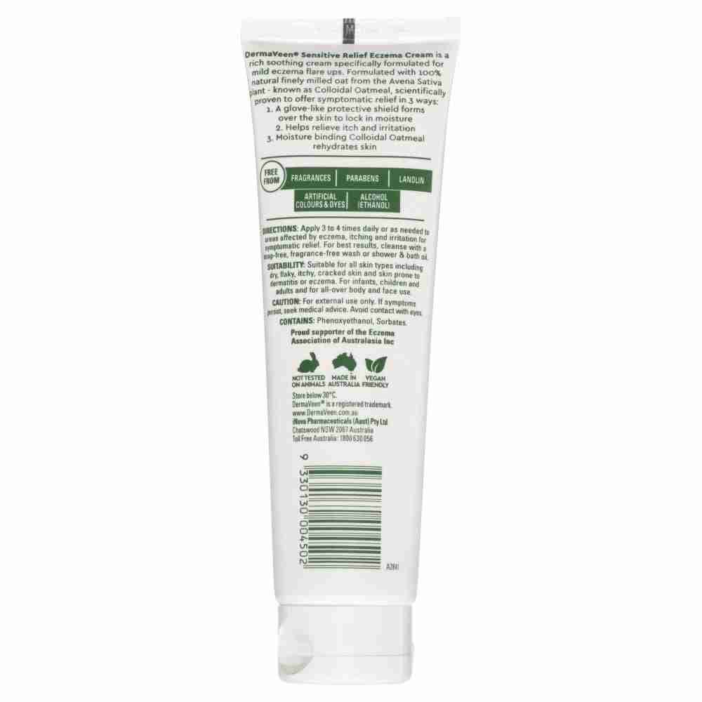 DermaVeen Sensitive Relief Eczema Cream 100mL - Image 4