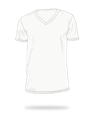 white 100% cotton v neck shirts sj clothing manila Philippines