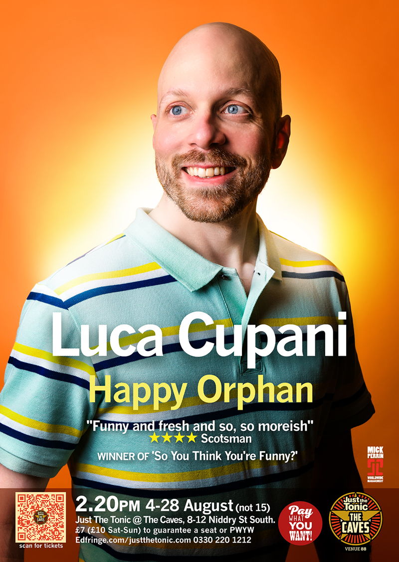 The poster for Luca Cupani: Happy Orphan