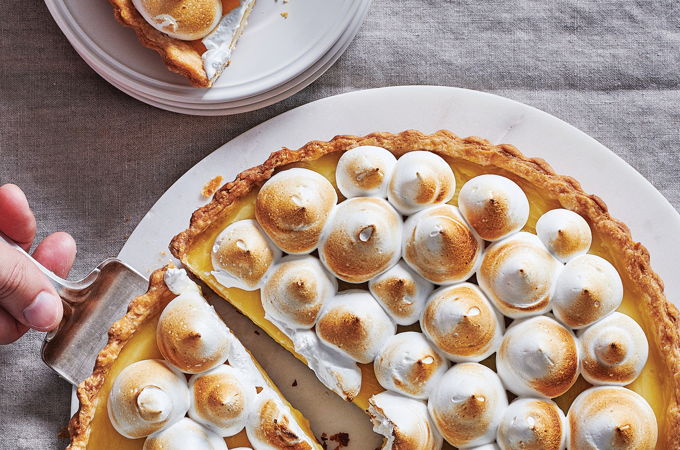 Tarte semi-feuilletée au pamplemousse rose