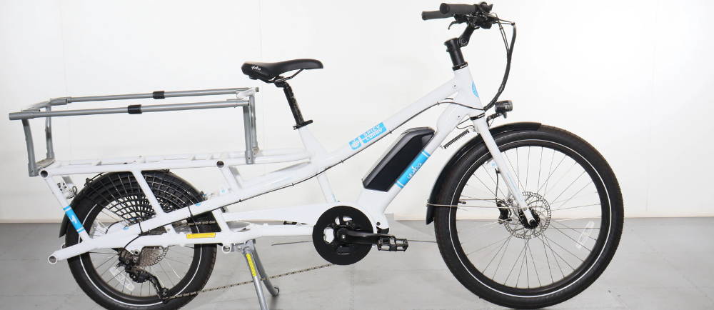 Urban Arrow cargo electric bike motor close up