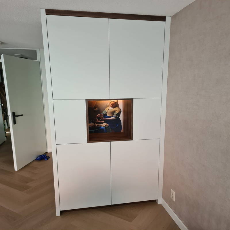 Inbouwkasten op maat, klantproject Houtenmeubelshop