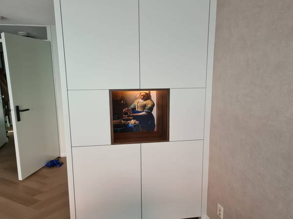 Inbouwkasten op maat, klantproject Houtenmeubelshop