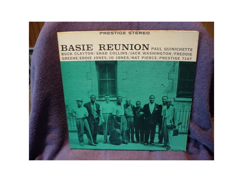 BASIE REUNION / Original 1st pressing - w/Rudy Van Gelder recording engineer PRESTIGE STEREO LP / PRST 7147