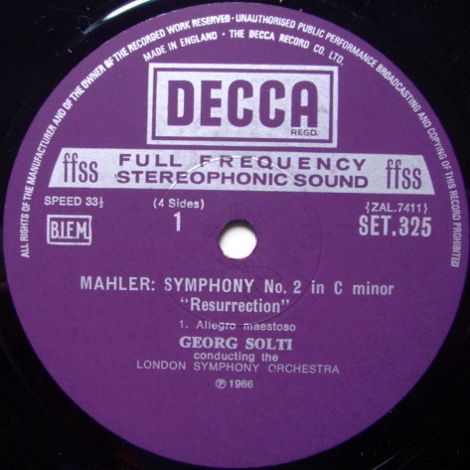 DECCA SET-NB-ED5 / SOLTI, - Mahler Symphony No.2, NM, 2...