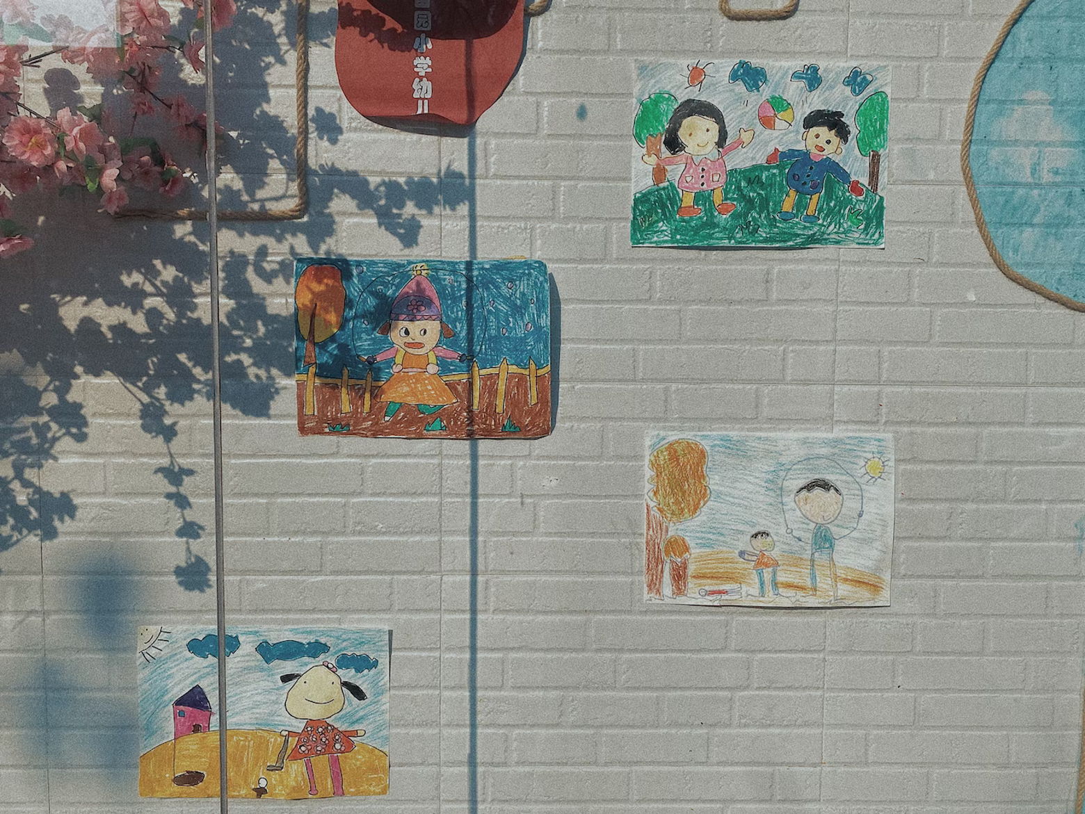 Drawings on wall