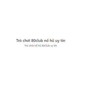 80 Club Nổ Hũ Avatar