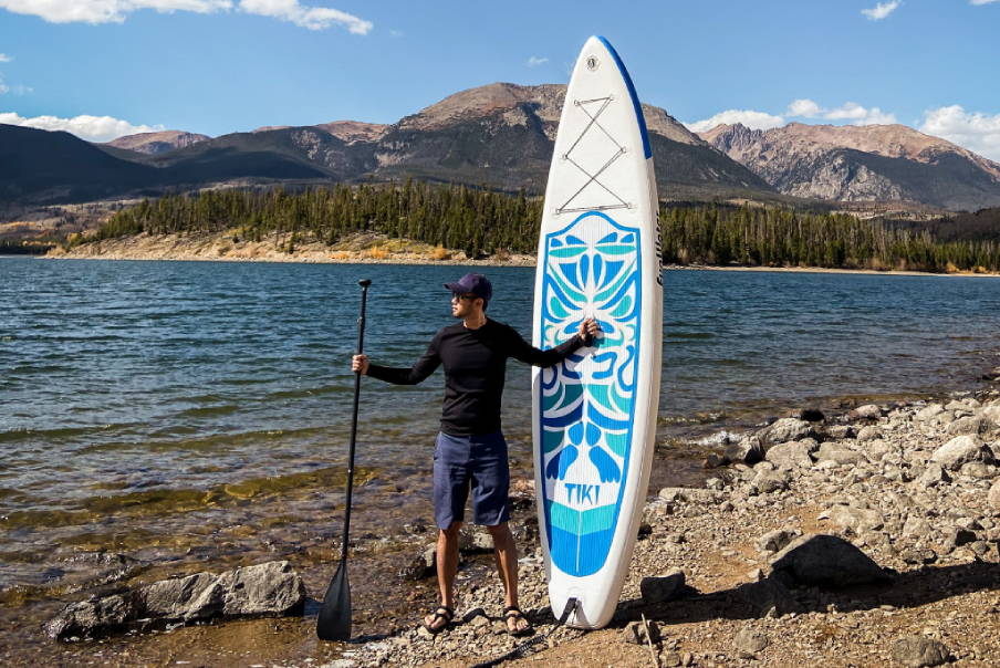 Inflatable paddleboarding in Canada