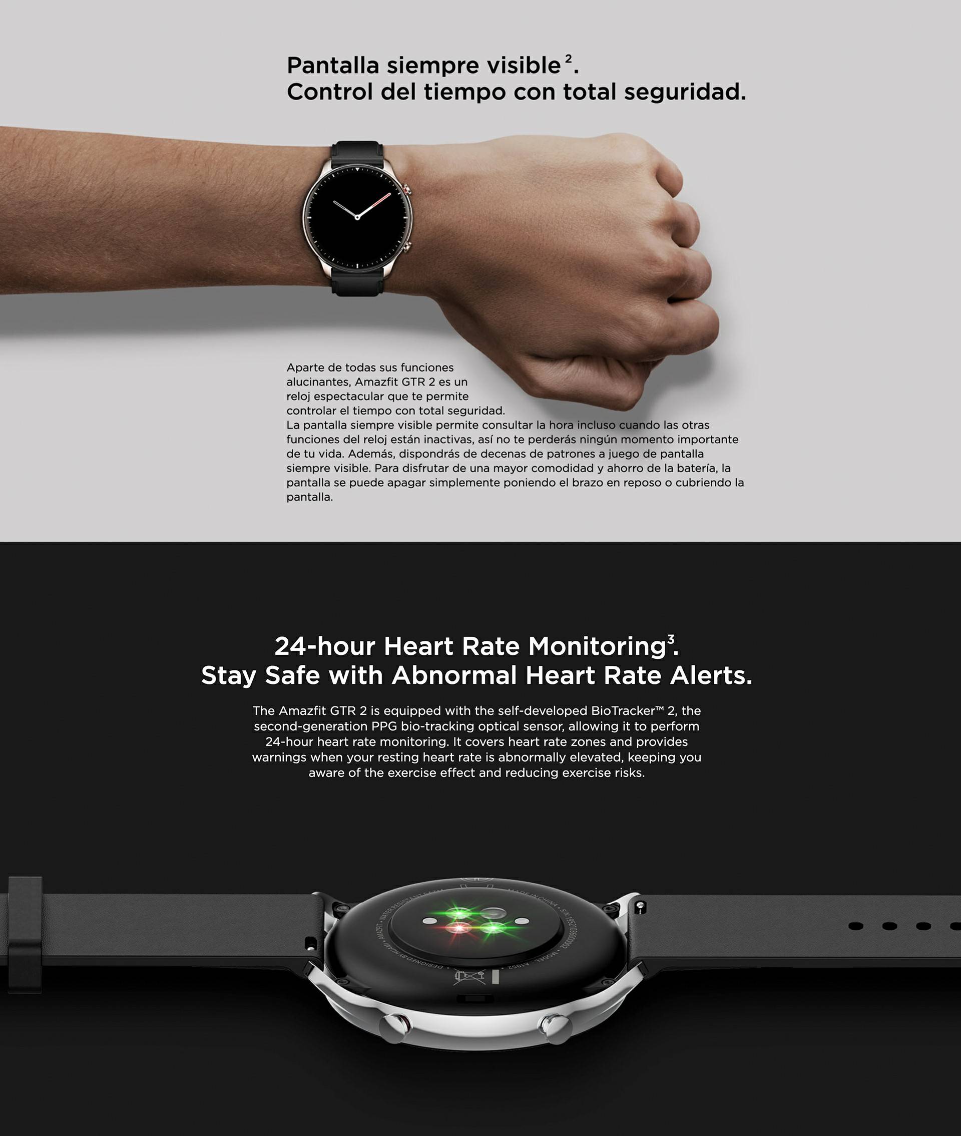Amazfit-reloj inteligente GTR 2 Original para hombre, dispositivo con  Pantalla AMOLED HD de 1,39 pulgadas, control del sueño y reproducción de  música, nuevo, sin caja, 99% - AliExpress