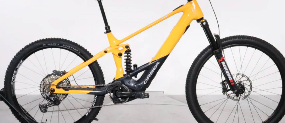 an Orbea Wild full suspension electric mountain bike