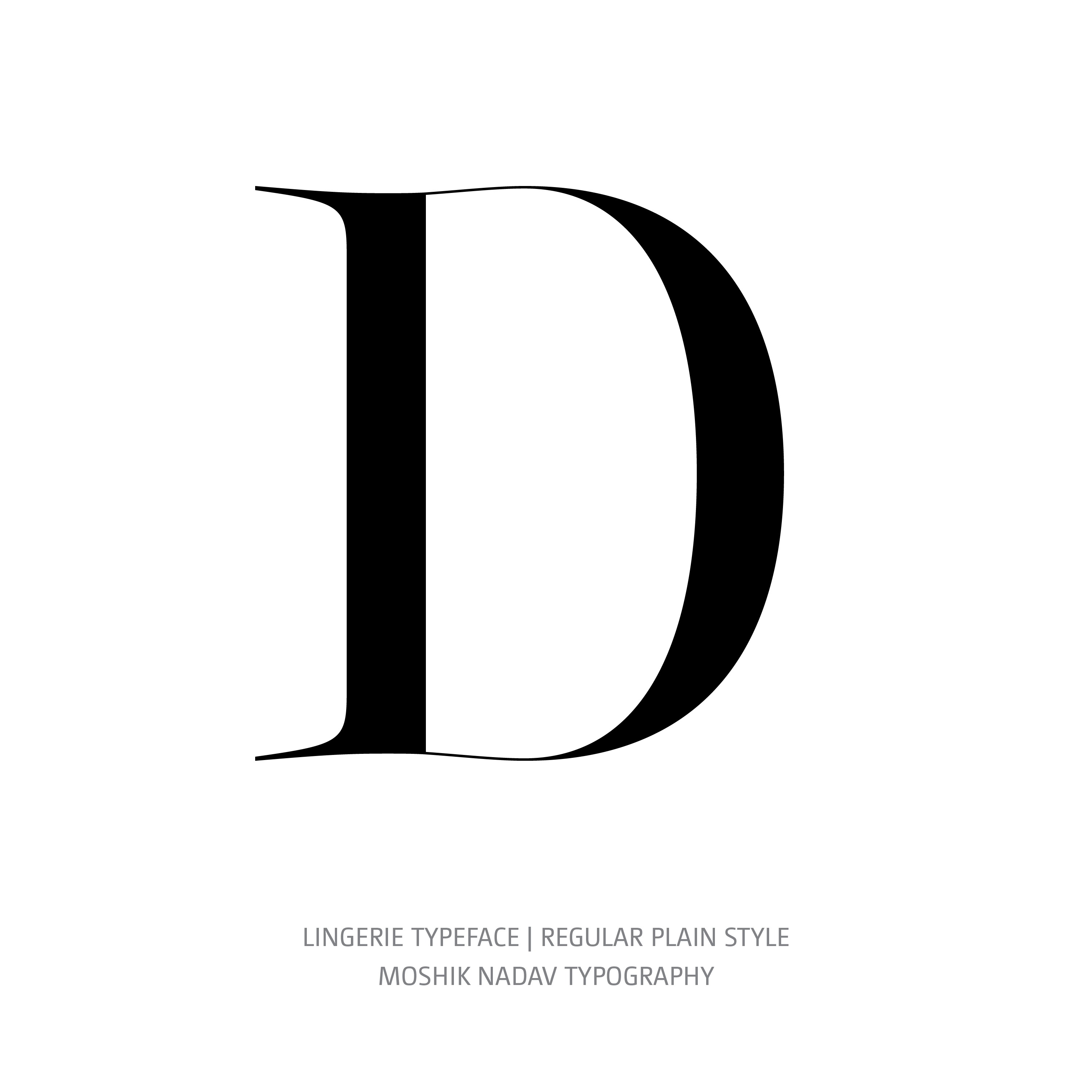 Lingerie Typeface Regular Plain D