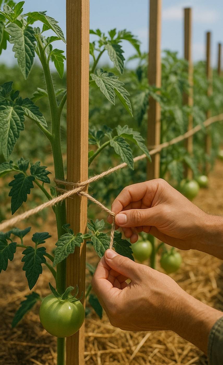 best string for tomato trellis